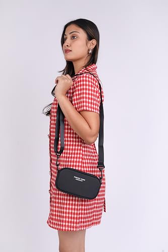 Image of TS WITH TECHSUN Small Crossbody Bag for Women | PU Leather Sling Bag with Adjustable Strap | Women's Handbags | Mini Purse for Women | Travel Crossbody Pouch For Keys, Makeup Etc.