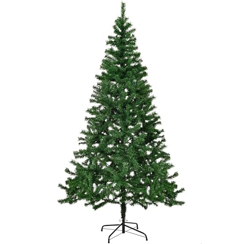 GIGALUMI 210 cm/7 Fuß Künstlicher Weihnachtsbaum, Ausklappbar,...