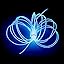 Ruban Lumineux EL Wire 5 M Bleu - Alimenté Par Piles, 4 Modes, Découpable - Décoration Fête, Halloween, DIY