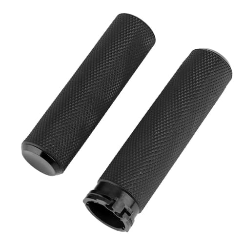 Poignées guidon moto Sportster Softail - Paire d'accessoires de guidon custom noir