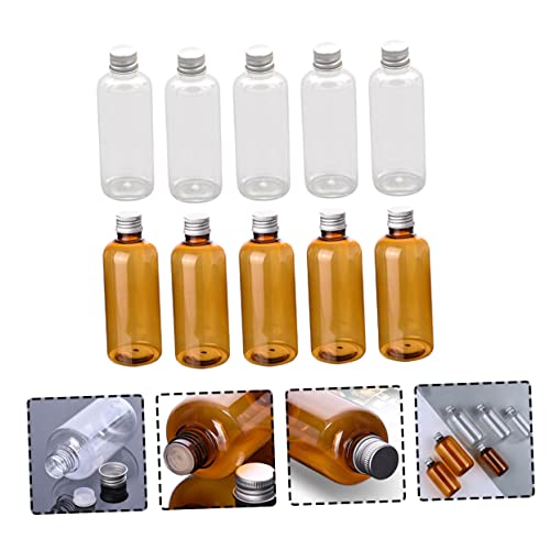 Beaupretty 10 Pçs Engarrafado Maquiagem Líquida Transparente Dispensador De Shampoo Líquido Squeeze