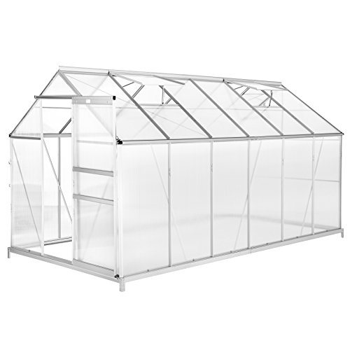 TecTake Serre de Jardin avec Base alu Polycarbonate Tente...