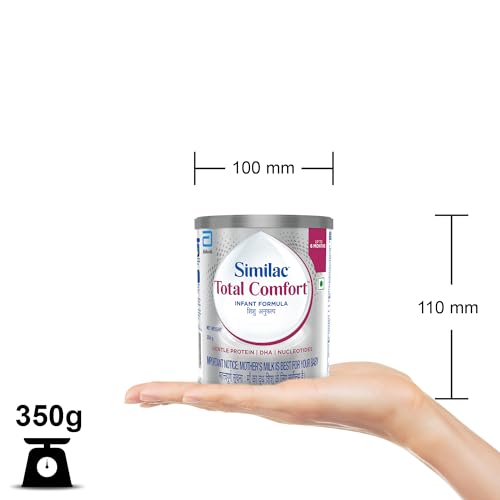Image of Similac Total Comfort Infant Formula Powder Up to 6 Months, 350G Tin, With100% Whey Partially Hydrolysed Protein, Minimal Lactose (Pack of 2)