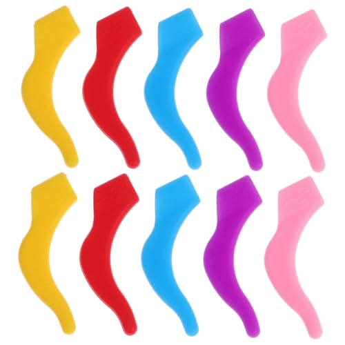 FRCOLOR 20 Pairs Anti-Slip Ear Hooks for Glasses Aunglasses Glasses Ear Straps Glasses Ear Holders Glasses Ear Grip Eyewear Retainer Strap Glasses Temple Grips Glasses Ear Hook