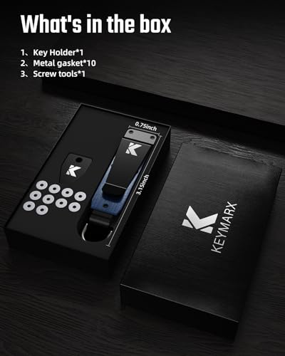 Image of Key Organizer for Men Compact Key Holder Minimalist Key Case Metal Key Chain Key Holder for Keychain Secures 2-5 Keys