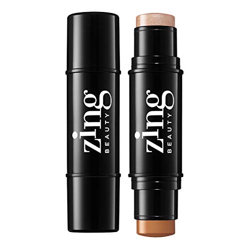 Zing Beauty Skin twin base+primer/highlighter, Tan/Warmth, 0.42 Ounce