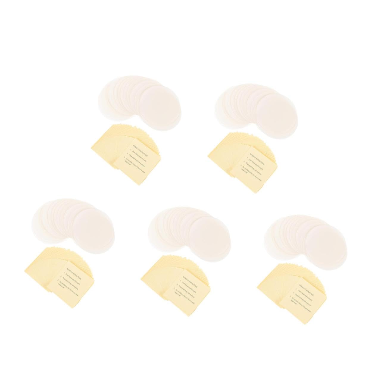 Toddmomy 300pièces Patches De Réparation Auto-adhésifs pour Anneaux De Natation Gonflables Kit Étanche Ronds Carrés pour Flotteurs Bateaux Et Matelas Gonflables