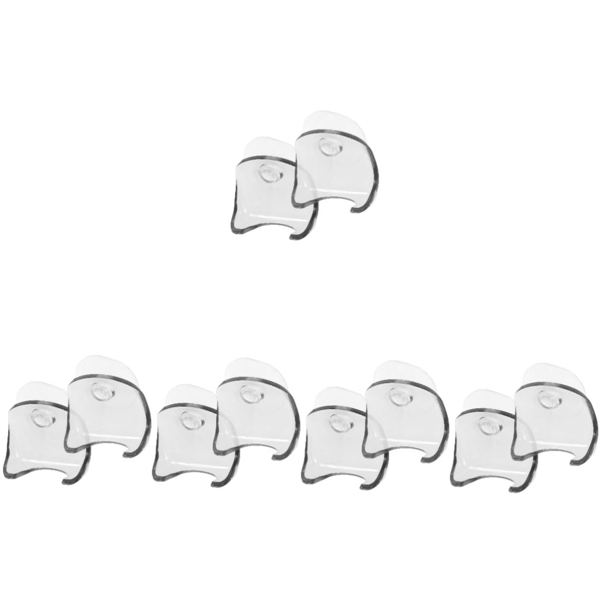 minkissy 5sets Razor Holder for Bathroom Wall Suction Razor Shelf Shower 2pcs*5