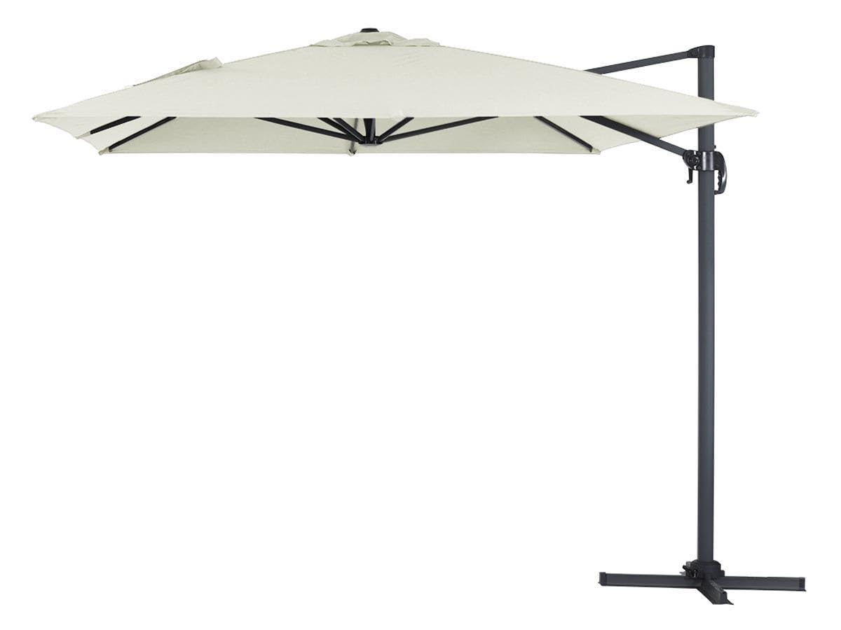 Parasol Jardin déporté alu Sun 4" 3 x 4 m - Ecru