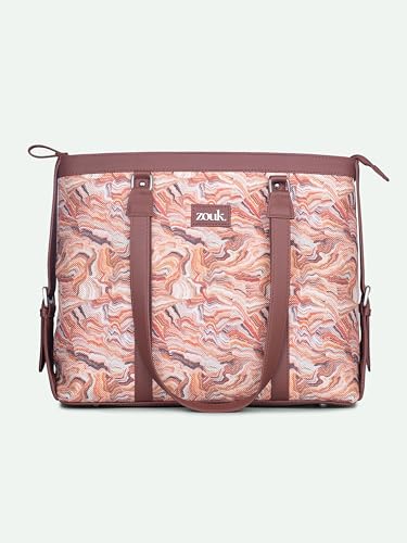 Image of ZOUK Office Bag | Stylish Bags for Office Use | Laptop Bag 15.6 inch | Stylish Tote for Office Use | Purse for Women | Vegan Leather Handbag | Daily & Travel Use