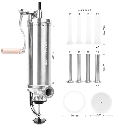 Machine à embosser les saucisses verticale à 8 entonnoirs et piston en silicone - 3