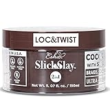 ESHA Slick N Slay Braiding Gel – 3-in-1 Braid and Edge Ultra Extreme Hold for Hair Hydrating Conditioning Shining Fast Dry Locking Locs, Twists, Braids (COCOA, 5 oz.)
