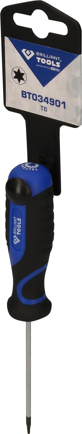 BRILLIANT TOOLS BT034901 Destornillador TORX, T6 [Powered by KS TOOLS]