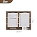 NUPTIO 4x6 Picture Frame Gifts: Wood Photo Frames 10 Year Anniversary Wedding Gift Ideas for Couple Bride Parents Grandparents Wife Memorial Engagement 1-99 Years 50th Holds 2 Then and Now Photos
