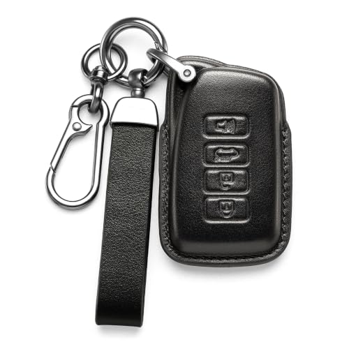 Image of for Lexus Key fob Cover Leather Lanyard Keychain Car Key case Accessories