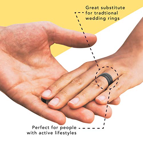 Personalized Cross Ichthus Rings Beveled Silicone Ring, Religious Band, Christian Silicone Bands2