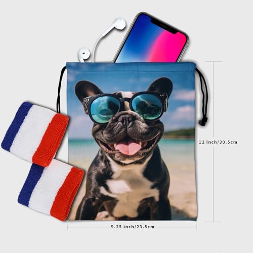 Image of Nerxy Pet Gymnastics Grip Bag Dog Cat Drawstring Grip Bags Puppy Shoe Bag Gym Storage Pouch