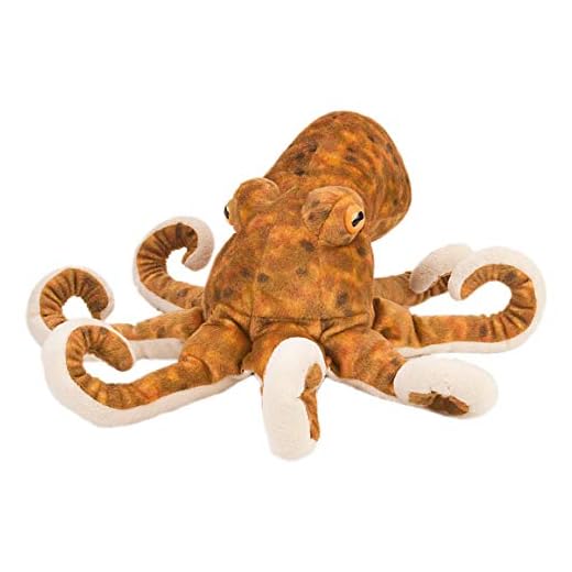 Wild Republic Cuddlekins Pulpo, Animales de Peluche, 30 cm, Regalo Recién Nacido, Peluches para Niños, Juguete de Peluche, Peluches para Niñas, Relleno Elaborado con Botellas Recicladas