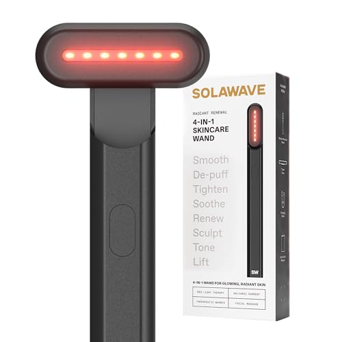 Solawave 4-in-1 Radiant Renewal Facial Wand | Red Light Therapy f...