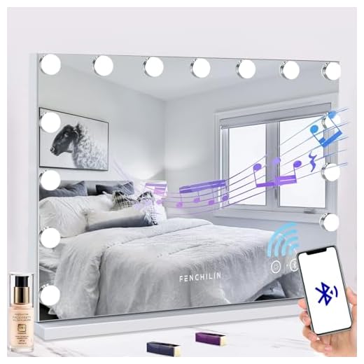 FENCHILIN Hollywood Spiegel mit Beleuchtung