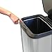 Glad Stainless Steel Trash Can with Clorox Odor Protection | Touchless Metal Kitchen Garbage Bin with Soft Close Lid and Waste Bag Roll Holder, 20 Gallon, Motion Sensor