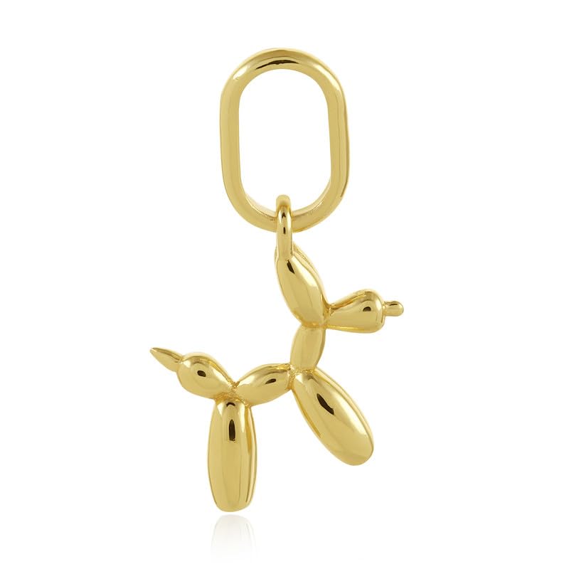 925 Sterling Silver Puffed Dog Charm for Women | Gold-Plated | Jump Ring | Gift for Women and Girls | With Certificate of Authenticity and 925 Stamp | 6 Month Warranty-image-41