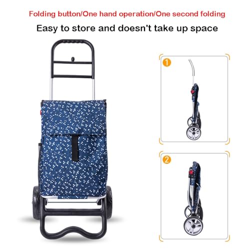 Carrito de Compras Plegable y Portátil con Ruedas miniatura 4
