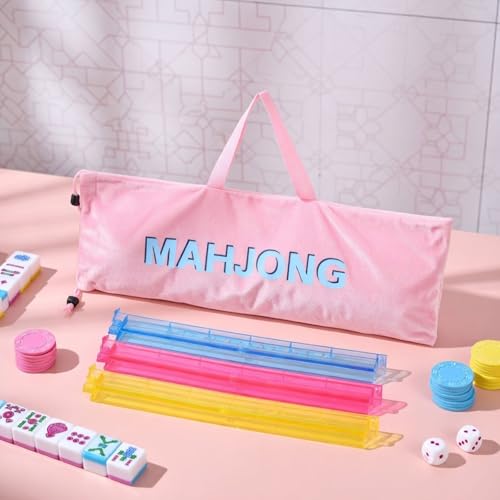 Bolsa para guardar racks Mahjong con asas y cierre miniatura 5
