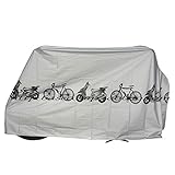 NANANA Fahrradgarage aus Polyethylen, Fahrradschutzhülle Wasserdicht Fahrradhülle Fahrradgarage Fahrrad Schutzhülle für Fahrrad Mountainbike (polyestergewebe) (210 X 100 cm),Grau