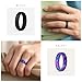 ThunderFit Silicone Ring Wedding Bands for Women, Promise Rings with Elegant Wavy Grooves, 6mm Wide, 2mm Thick, Breathable, Women's Rubber Engagement Rings, Variety Multipack 1-4-8