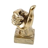 Sculpture du pouce levé - geste vivant, très adorable, largement utilisé pour les anniversaires, les anniversaires, les mariages, la fête des pères, la fête des mères, etc., statue de bureau