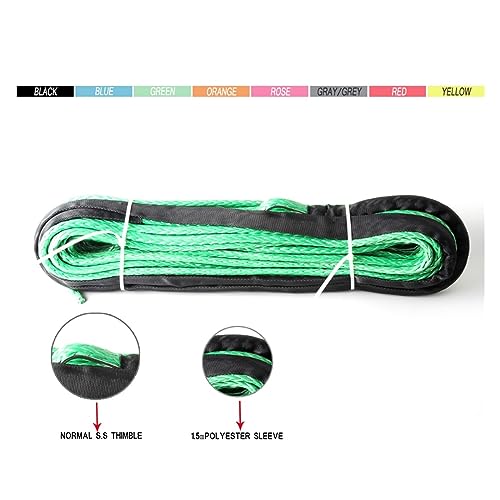 Cuerda de cabrestante UHMWPE premium de 12 hebras trenzadas para un remolque todoterreno seguro 4