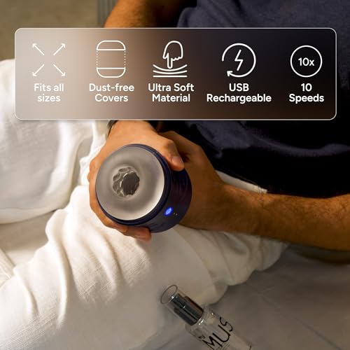 Image of MyMuse Edge Electric Body Massager for Men | 10 speeds, Waterproof | A classic sleeve for Stress Relief & Relaxation - Emerald Forest | 100 Day's Warranty