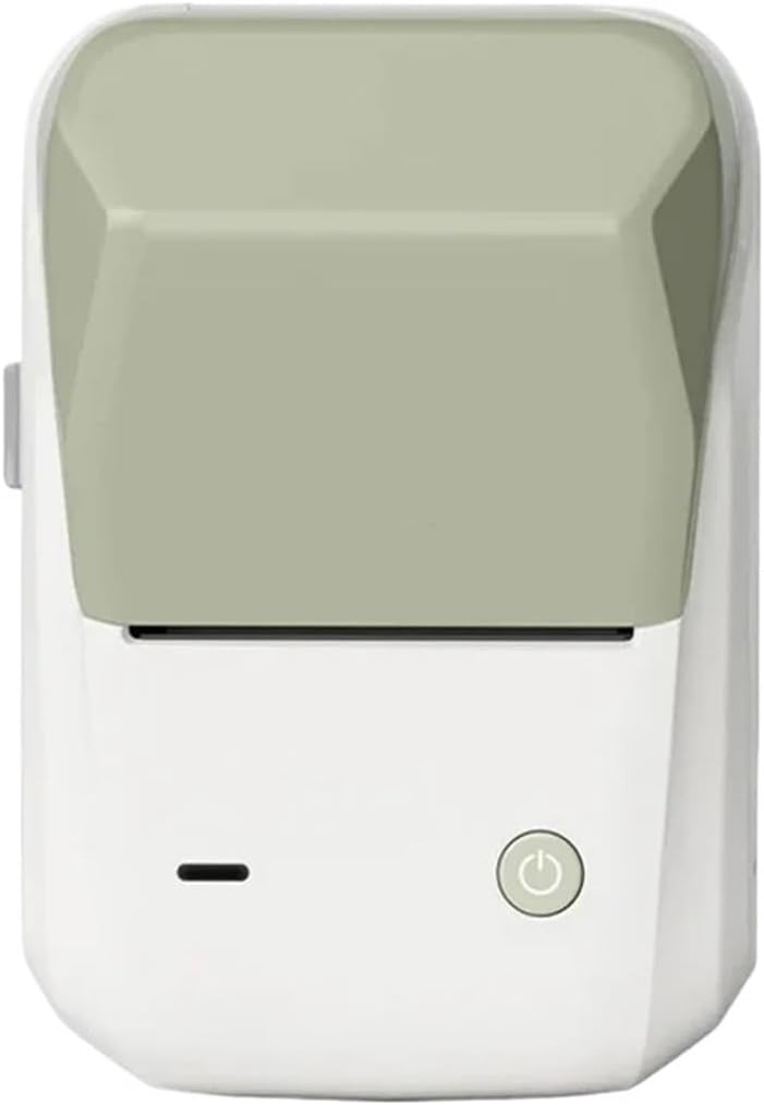 Label Printer, B1 Mini Portable Thermal Printer Self-Adhesive Sticker Label Maker Pocket Labeling Machine Bluetooth(Green)
