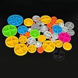 50PCS Toy Belt Pulley Plastic Belt Wheel Drive Pulley Gear for RC Car Truck Robot DIY Model Toy Parts (50)