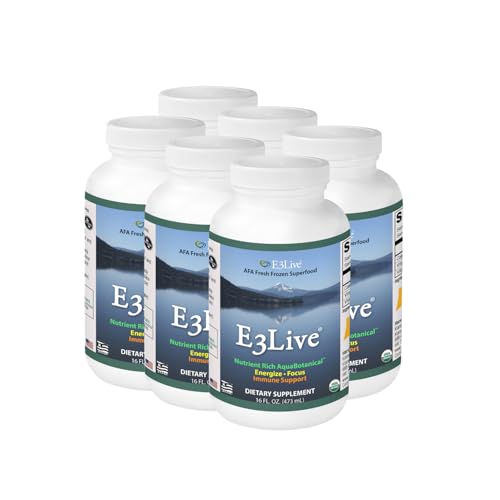 E3Live Original - Organic Blue-Green Algae Superfood Fresh-Frozen 16oz/473ml 8 Pack