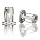 Jack nut Installation Tool Set Hand Thread Insert Jacknuts Assortment Kit for Thin Metal Plastic Polywood Pressboard Hardboard (M5 (Jack Nut-10pcs, Stainless))