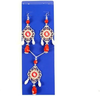 Littlearth Oklahoma Sooners Baroque Necklace and Earring Set