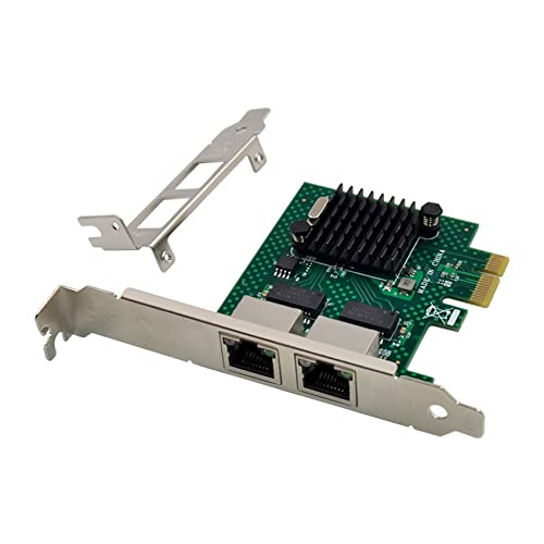 BCM5718 Gigabit Server Network Card PCI X1 Dual Port Network Adapter Card Compatible with PXE VLAN miniatura 1
