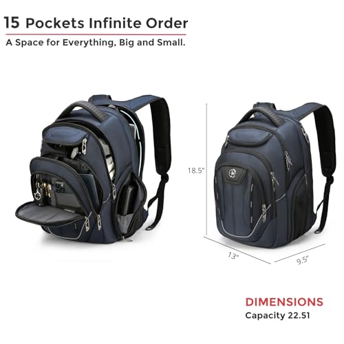 Image of Businessl Laptop Backpack for Men With USB Charging Port J16BT-12