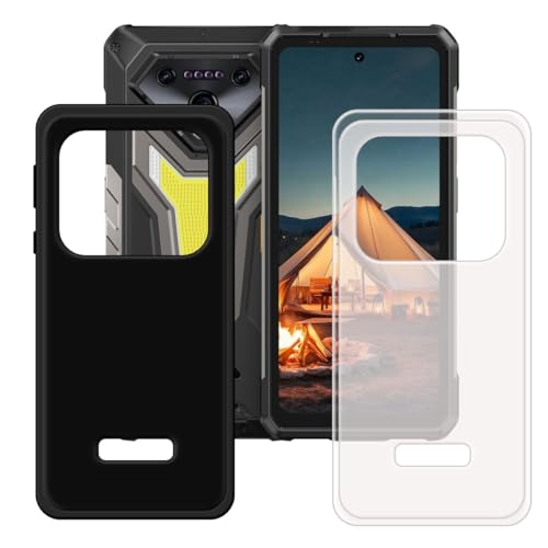 CongJiaLingXi �K�p���� Ulefone Armor 34 Pro+ �p�̃J�o�[ �A[2��] �\�t�g�V���R�[��TPU�\�t�g�P�[�X�o���p�[�V�F���v���~�A���ی�P�[�X������ + ���J�o�[ �p�� �K�p���� Ulefone Armor 34 Pro+ 