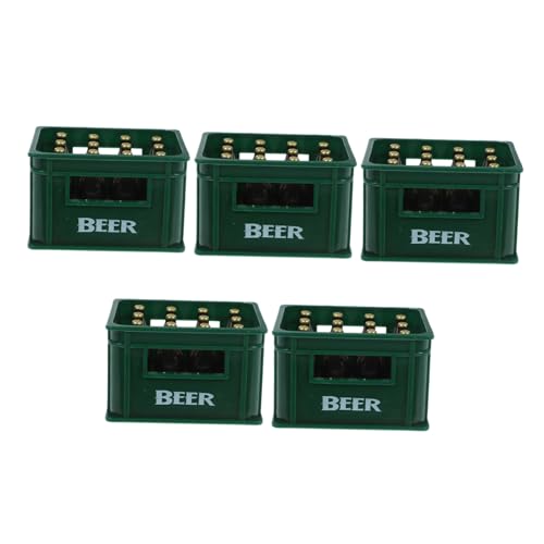 YARNOW 5 Mini Cassa in Resina Realistica Miniature Scatole Bevande per Casa delle Bambole Accessori Dettagliati per Decorazione Micro
