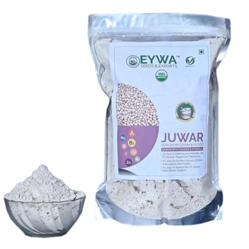 Image of Organic White Sorghum Flour (2 Kg) /white Cholam /jovar /jonna /jola For Eating And Cooking By EYWA