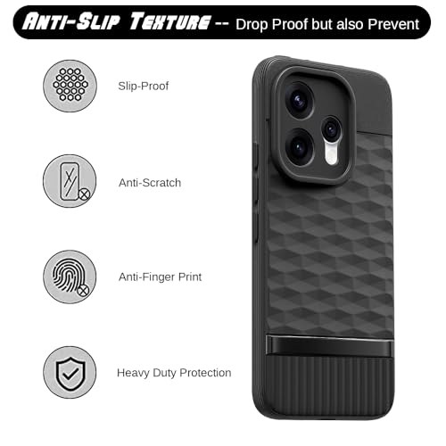 Image of Shockproof Case Compatible with Oppo Reno15 5G | Full Camera Protection | TPU Flexible Back Cover for Oppo Reno15 5G (Matte Black)