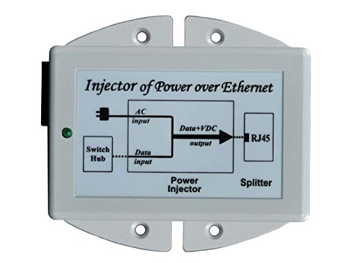 Insertador PoE pasivo Gigabit 48V 24W con entrada 120/240VAC y puerto RJ45 blindado miniatura 2
