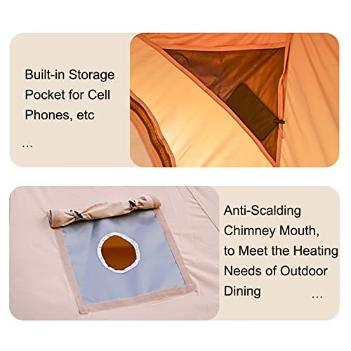 Carpa de Lona Algodón Impermeable 4 Estaciones 8-10 Personas miniatura 7
