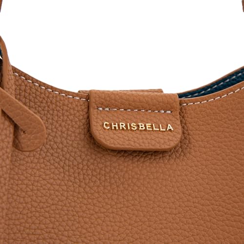 Image of CHRISBELLA Stylish Tote Handbag for Women & Girls - Ladies Faux Leather Shoulder Bag Purse with Top Handles