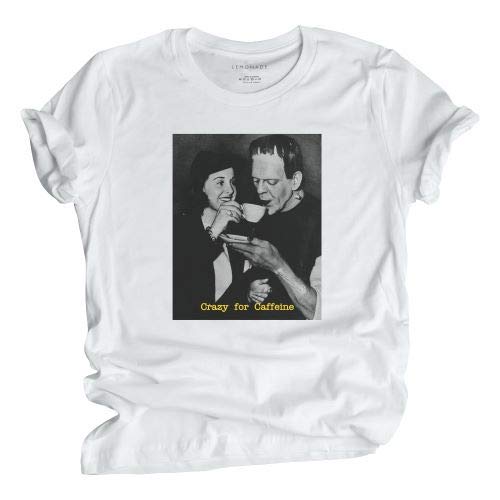 T-SHIRT Frankenstein Crazy for Caffeine