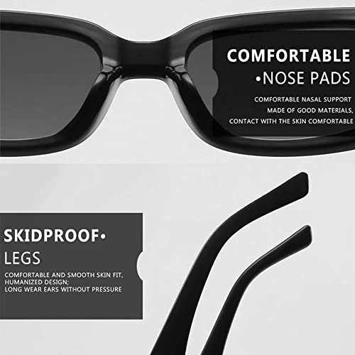 ORA rectangle sunglasses womens y2k Sunglasses womens trendy 2022 retro sunglasses 2000s square 90s sunglasses rave glasses4