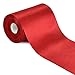 TONIFUL 10cm x 23m Claret Dunkles Rot Breit Satinband Farbige Stoffband für Geschenkband Öffnen des Schleifen Große Öffnung der Bänder Den Stuhl Hochzeit Party Dekoration Valentinstag Auto Weihnachten